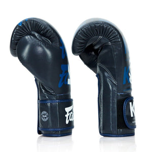 BGV Fairtex X KGP Blue Velcro Boxing Gloves - FightstorePro