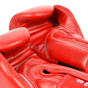 BGV Fairtex X KGP Red Velcro Boxing Gloves - FightstorePro