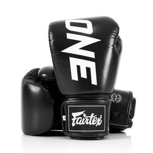 BGV1 Fairtex X ONE Championship Black Boxing Gloves - FightstorePro
