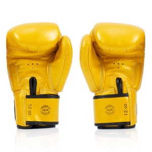 BGV19 Fairtex Gold Deluxe Tight-Fit Gloves - FightstorePro