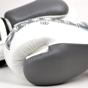 BGVL3-2TA Twins White-Grey 2-Tone Boxing Gloves - FightstorePro