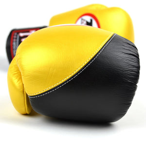 BGVL8 Twins Gold-Black 2-Tone Boxing Gloves - FightstorePro