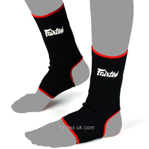 Fairtex AS1 Ankle Supports Black-Red - FightstorePro
