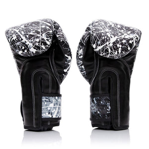 Fairtex BGV14PT The Painter Unique Boxing Gloves - Black/White - FightstorePro