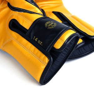 Fairtex BGV18 Super Sparring Boxing Gloves - Black/Gold - FightstorePro