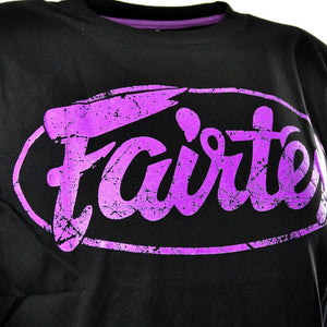Fairtex TST148 Tee Shirt Limited Edition Black/Purple - FightstorePro
