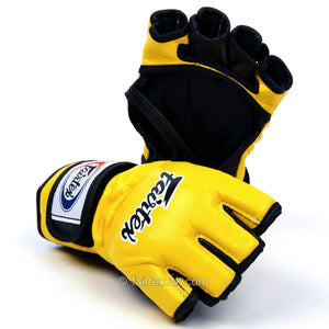 Fairtex Ultimate Mma Gloves FGV12 - Yellow - FightstorePro