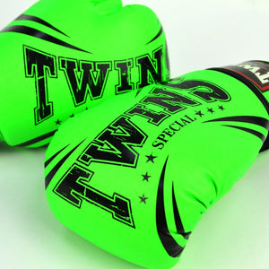 FBGVDM3-TW6 Twins Non-Leather Boxing Gloves Green - FightstorePro