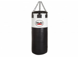 Pro Box Jumbo Leather Punch Bag Black/White 4.5ft (60kg) - FightstorePro