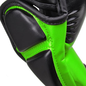 Revgear PINNACLE MMA SPARRING GLOVES - BLACK/GREEN - FightstorePro