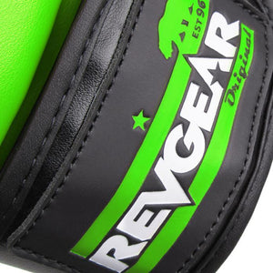 Revgear PINNACLE MMA SPARRING GLOVES - BLACK/GREEN - FightstorePro