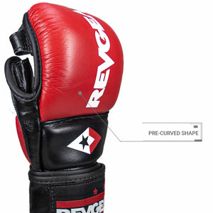 REVGEAR PRO SERIES MS1 MMA TRAINING AND SPARRING GLOVE - RED - FightstorePro
