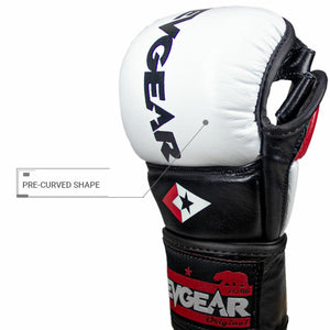 REVGEAR PRO SERIES MS1 MMA TRAINING AND SPARRING GLOVE - WHITE - FightstorePro