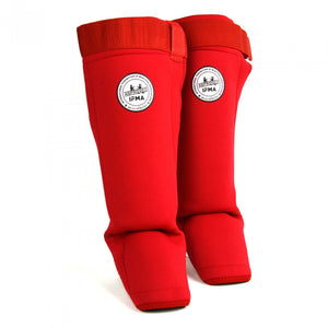 SF4 MTG Pro Red IFMA Approved Neoprene Shin Pads - FightstorePro