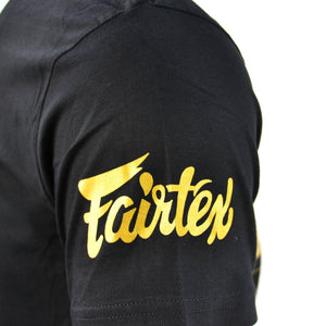 TS Fairtex X MTGP Black-Gold Official T-Shirt - FightstorePro