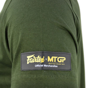 TS Fairtex X MTGP Olive-Black Official T-Shirt - FightstorePro