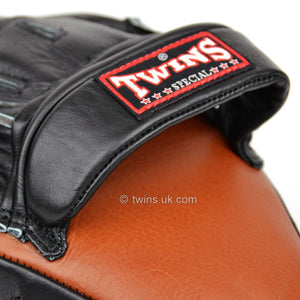 Twins PML-10 Deluxe Curved Focus Mitts Brown - FightstorePro