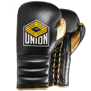 Union Boxing Pro Lace Glove - Black/Gold - FightstorePro