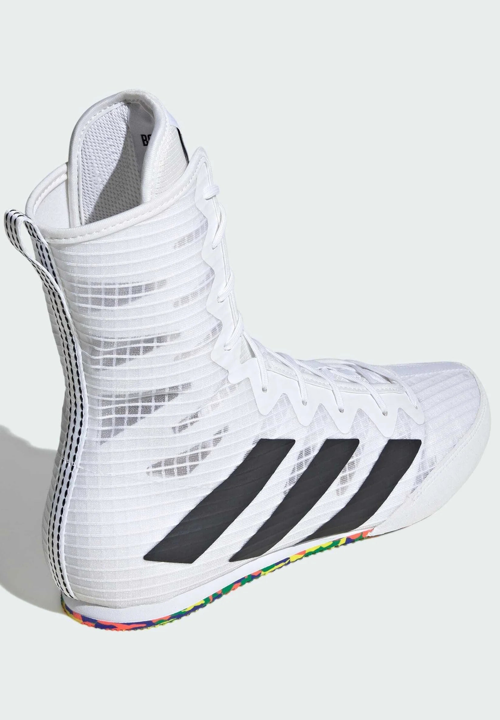 Box Hog 4 Men's Boxing Shoes - White - FightstorePro