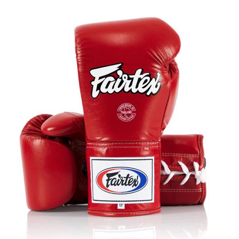 Fairtex BGL6 Competition Lace Up Boxing Gloves - FightstorePro