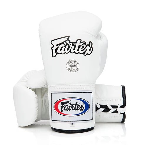 Fairtex BGL6 Competition Lace Up Boxing Gloves - FightstorePro