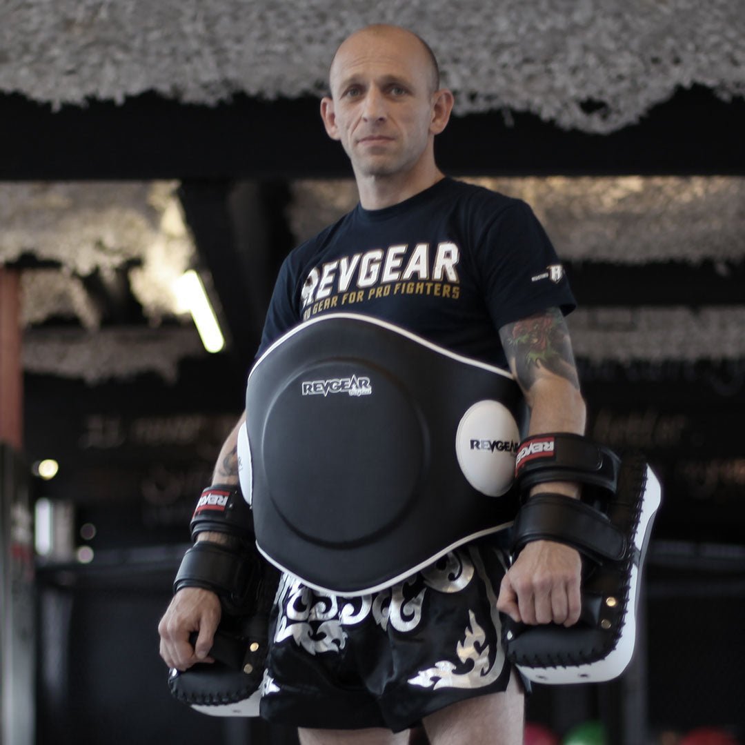 Original Thai Belly Pad - Black Collection - FightstorePro