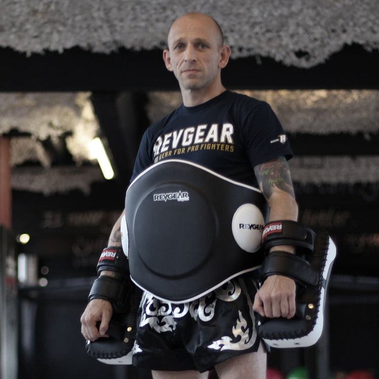 Original Thai Belly Pad - Black Collection - FightstorePro