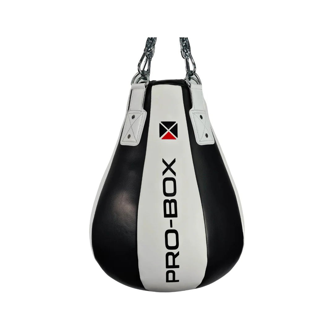 Pro Box Black/White Leather Maize Ball - FightstorePro