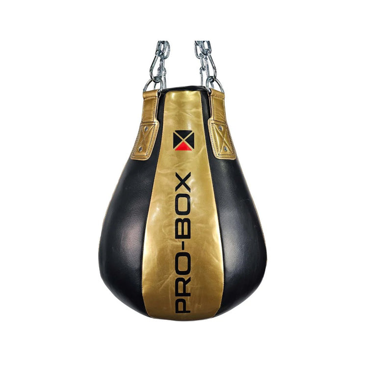 Pro Box Black/White Leather Maize Ball - FightstorePro