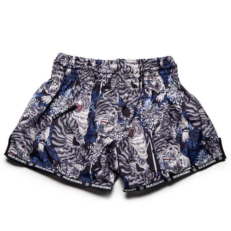 Raja Muay Thai Shorts - Blue Tiger - FightstorePro