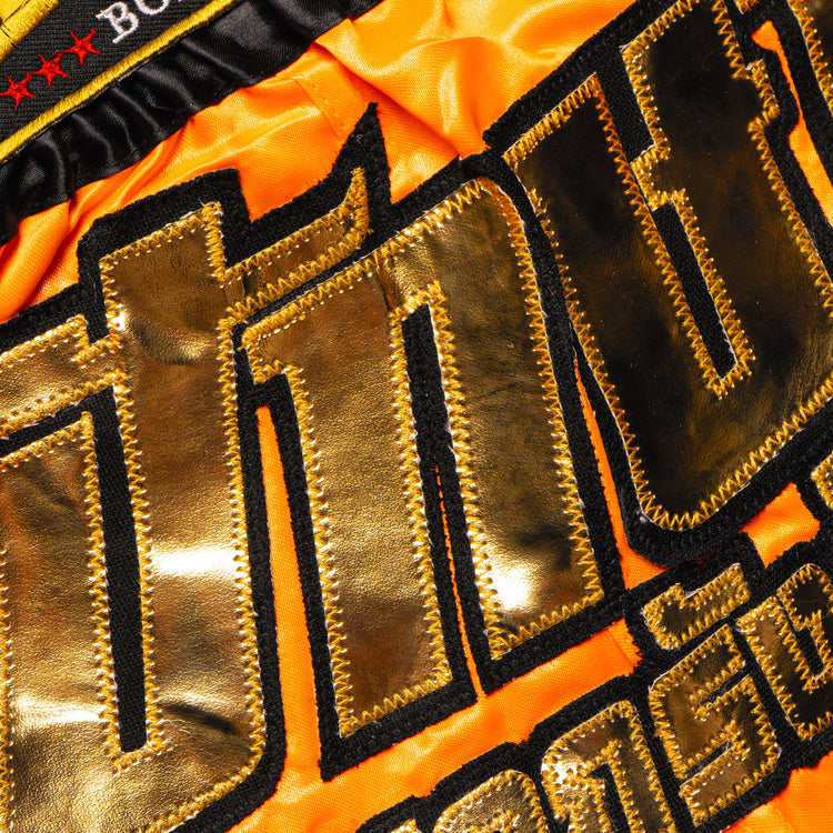 Raja Muay Thai Shorts - Orange - FightstorePro