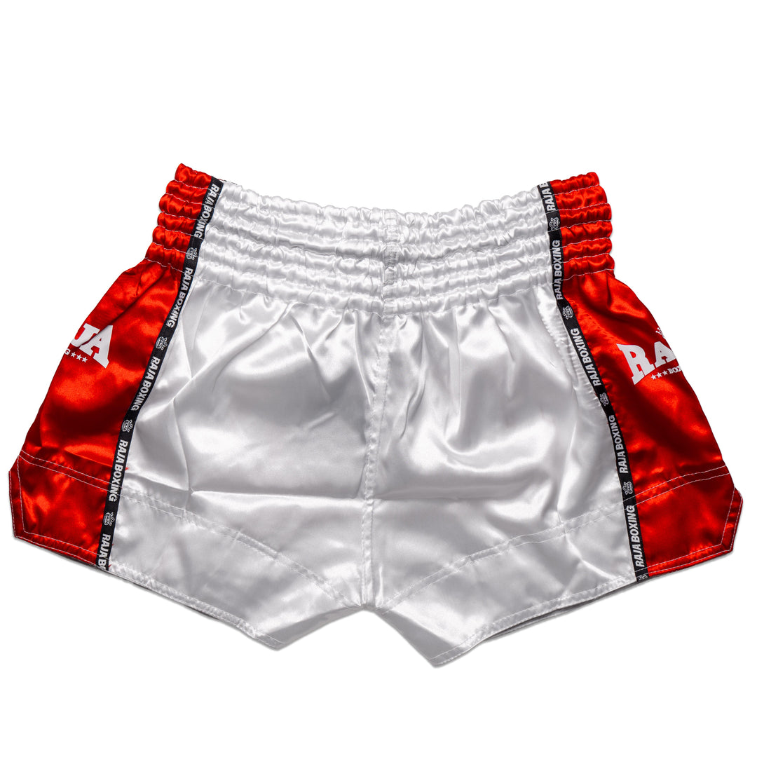 Raja Muay Thai Shorts - Red/White - FightstorePro
