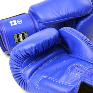 Twins BGVL3 Blue Velcro Boxing Gloves - FightstorePro