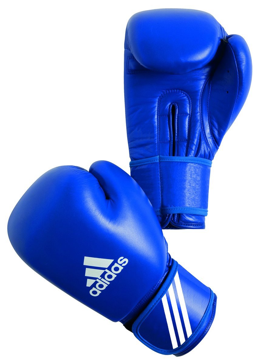 Adidas AIBA Licensed Amateur Contest Gloves - Blue - FightstorePro