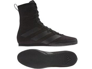 Adidas Box Hog 3 Boxing Boots - Black - FightstorePro
