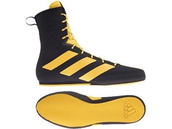 Adidas Box Hog 3 Boxing Boots - Black/Gold - FightstorePro