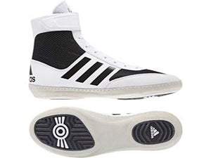 Adidas Combat Speed 5 Wrestling Boots - White - FightstorePro