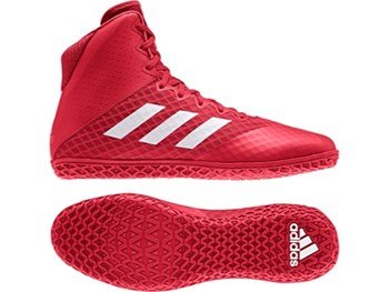 Adidas Mat Wizard 4 Wrestling Boot Red - FightstorePro