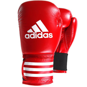 Adidas Performer Leather Boxing Gloves - Red - FightstorePro