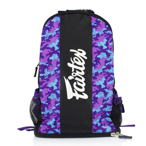 BAG4 Fairtex Purple Camo Rucksack Gym Bag - FightstorePro
