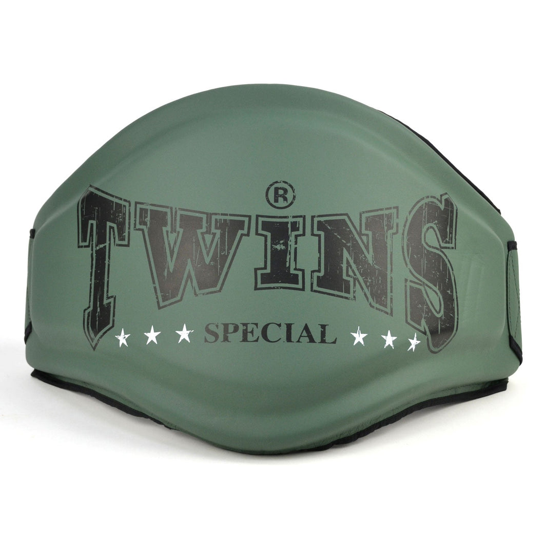 BEPS4 Twins Large Logo Belly Pad Olive-Black - FightstorePro