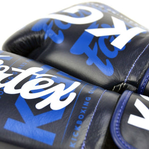 BGV Fairtex X KGP Blue Velcro Boxing Gloves - FightstorePro