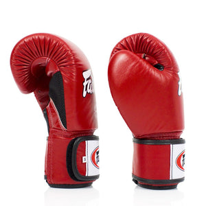 BGV1-B Fairtex Red Breathable Gloves - FightstorePro