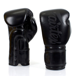 BGV14 Fairtex Black Microfiber Gloves - FightstorePro
