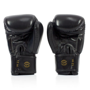 BGV19 Fairtex Black Deluxe Tight-Fit Gloves - FightstorePro