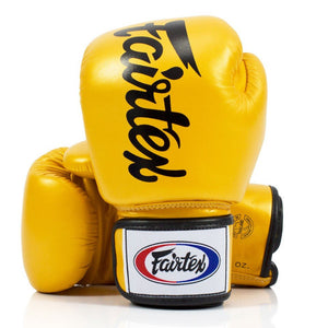 BGV19 Fairtex Gold Deluxe Tight-Fit Gloves - FightstorePro