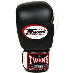 BGVL3-2T Twins 2-Tone Black-White Boxing Gloves - FightstorePro