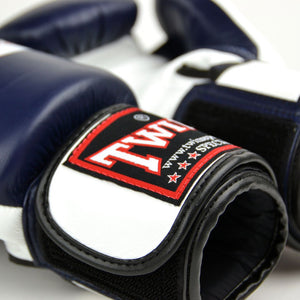 BGVL3-2T Twins 2-Tone Navy-White Boxing Gloves - FightstorePro