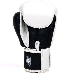 BGVL3-2T Twins 2-Tone White-Black Boxing Gloves - FightstorePro