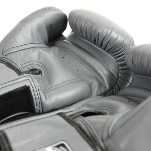 BGVL3 Twins Grey Velcro Boxing Gloves - FightstorePro